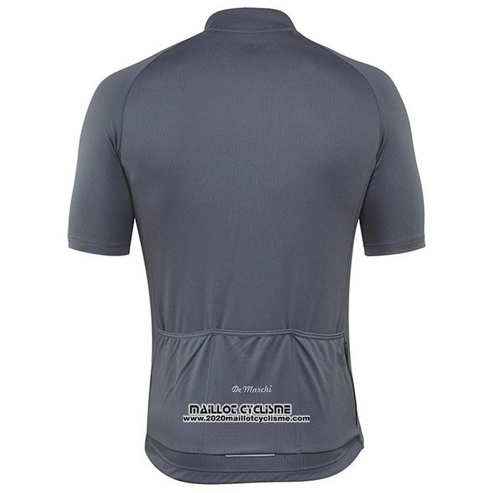 2020 Maillot Cyclisme De Marchi Gris Manches Courtes et Cuissard